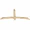 Ekena Millwork Bellingham Rough Sawn Timber Gable Bracket, Douglas Fir, 60"W x 30"H x 2"D x 4"F, 12/12 Pitch GBW060X30X0204BEL00RDF - alternate 5
